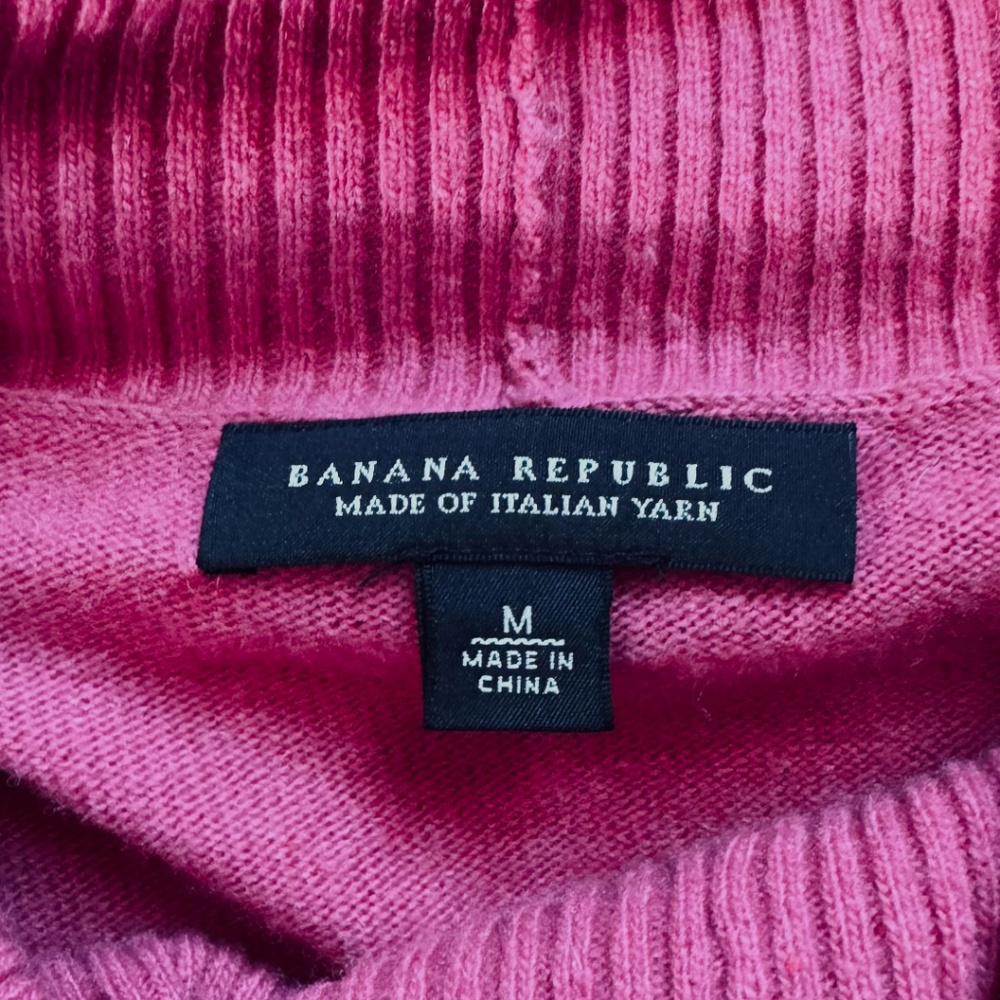 Banana Republic Merino Cashmere Cowl Neck Sweater Pink Size M - Picture 4 of 6